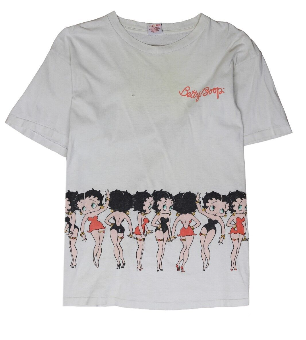 Vintage Betty Boop Wrap Around T-Shirt Size XL Cartoon 90s