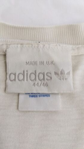 Vintage Adidas Tubular Technology T-Shirt Size 46 White 90s