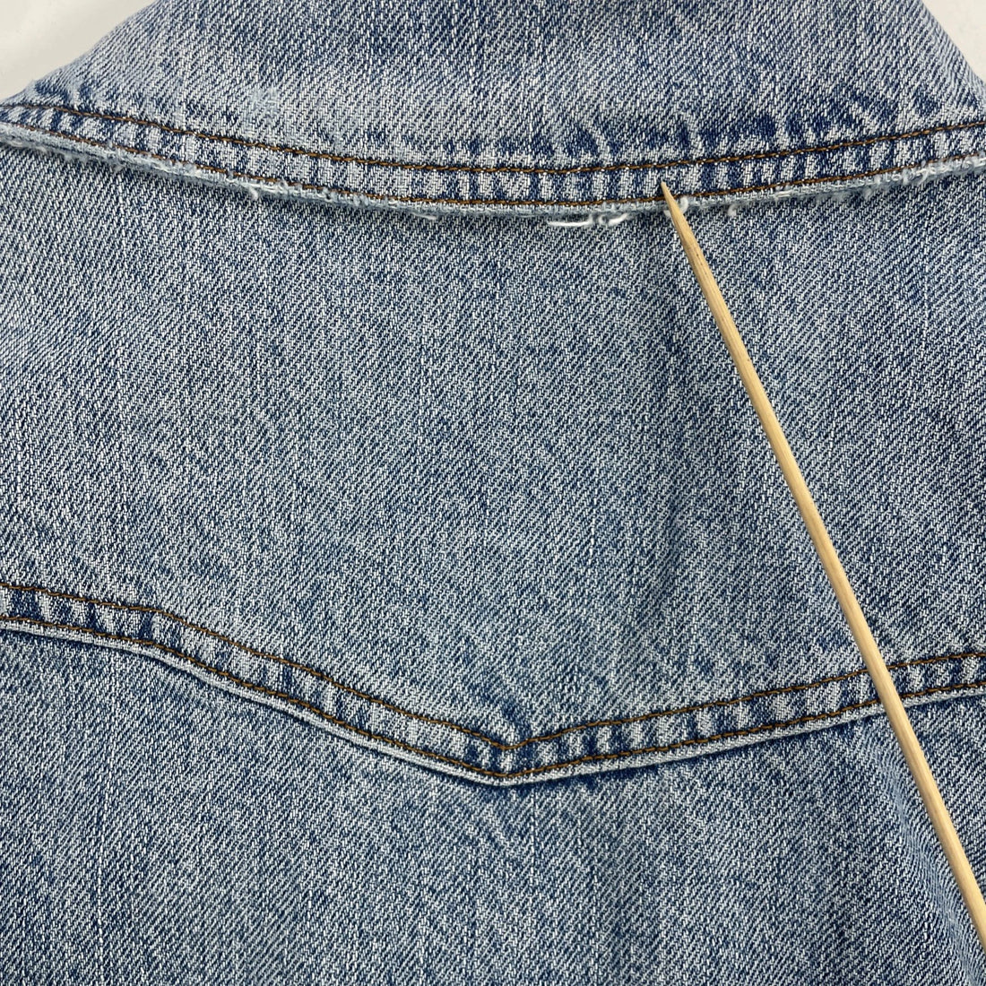 Vintage Banana Republic Denim Trucker Jacket Size Medium Plaid Lined