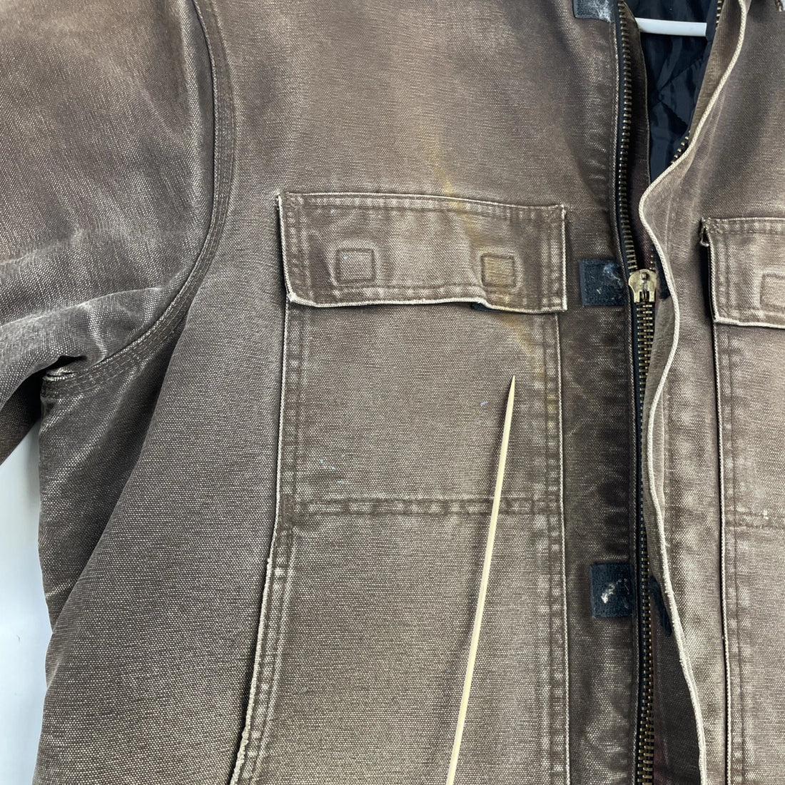 Carhartt Canvas Arctic Work Jacket Size Large Tall C26 DKB