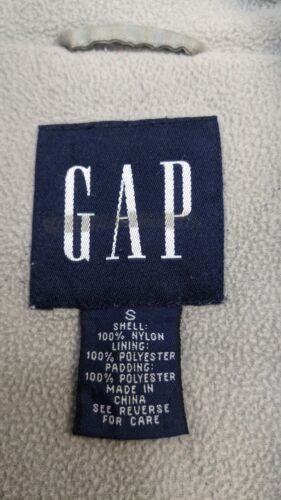 Vintage Gap Vest Jacket Size Small Gray Fleece Lined