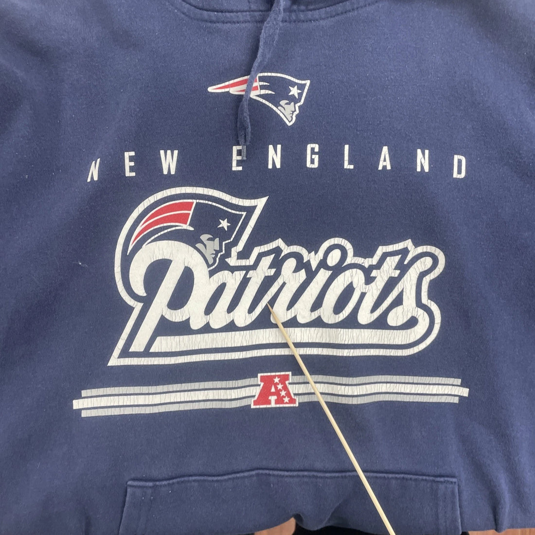New England Patriots Sweatshirt Hoodie Size Large NFL