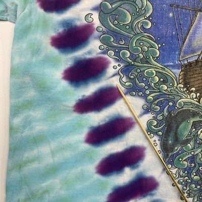 Vintage Crosby Stills Nash Young CSNY Tie Dye T-Shirt Size XL 2000