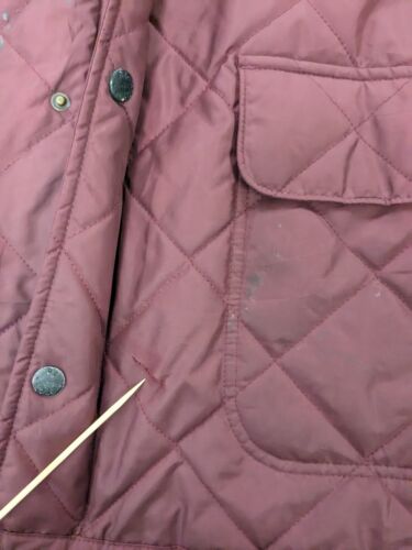 Vintage Polo Ralph Lauren Quilted Coat Jacket Size Large Red
