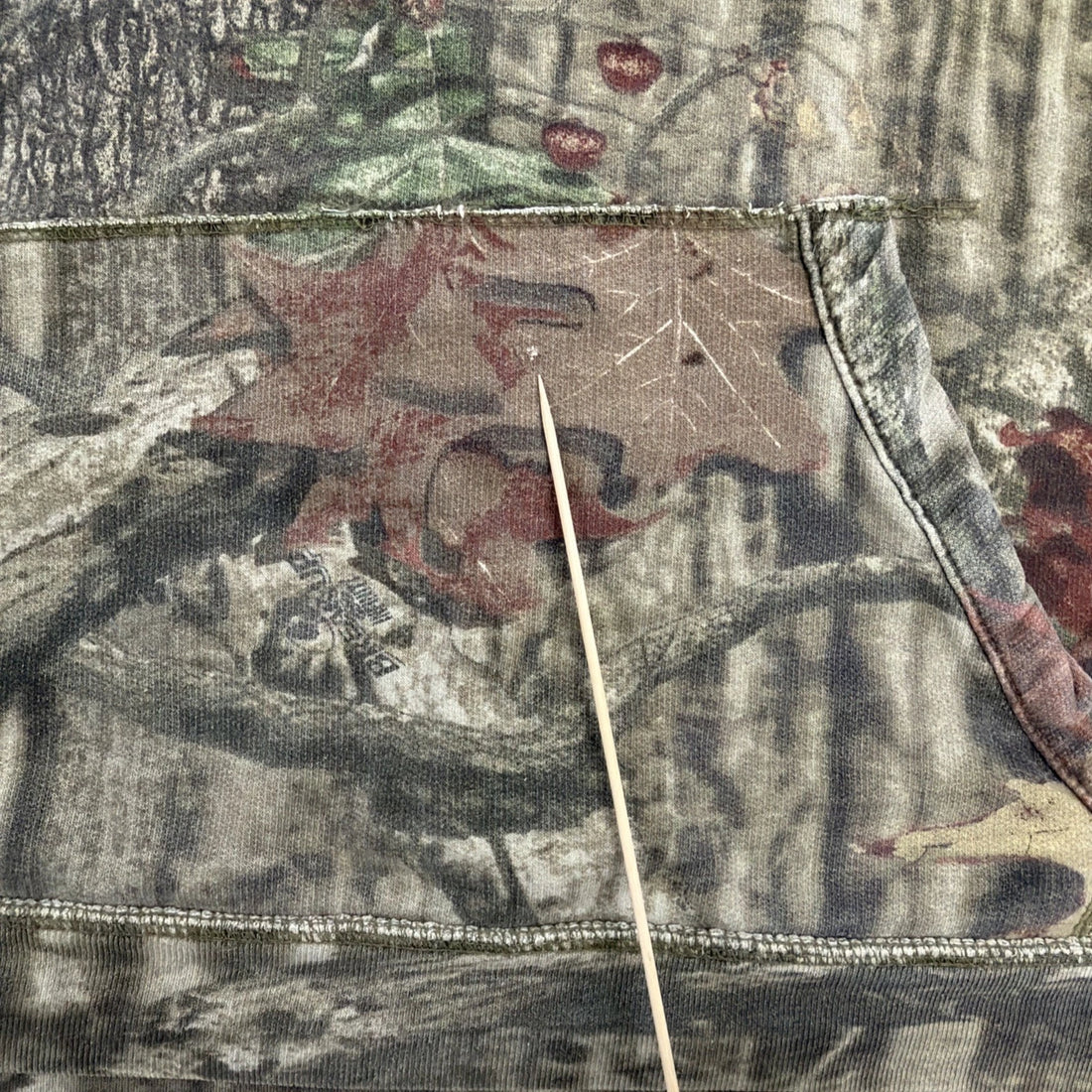 Mossy Oak Camo Sweatshirt Hoodie Size 2XL