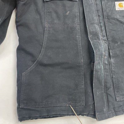 Carhartt Canvas Arctic Work Jacket Size Large Black