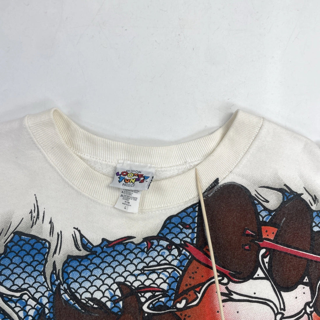 Vintage Taz Chicago Bulls Basketball Crewneck Sweatshirt Size Large 90s NBA