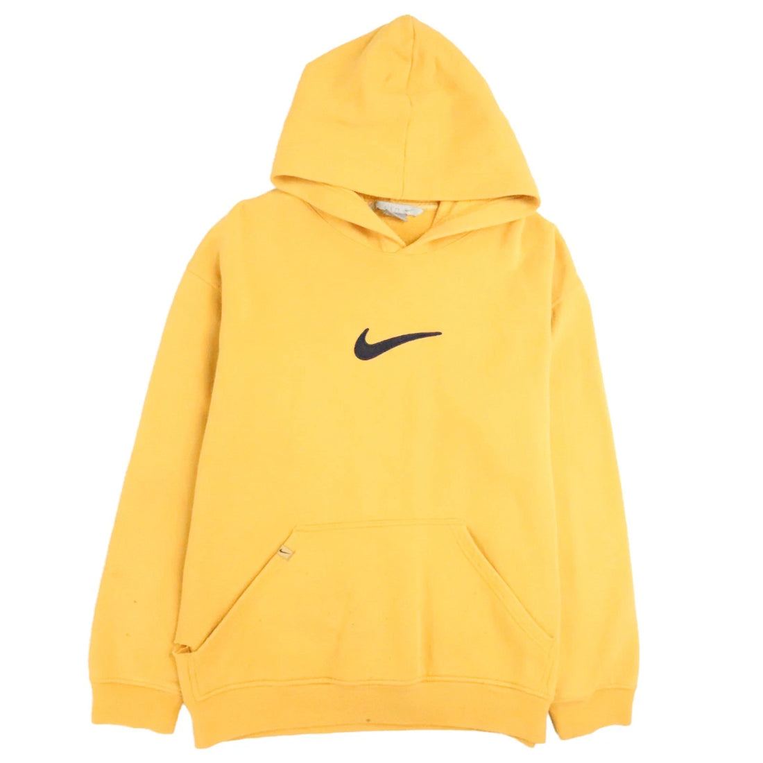 Vintage Nike Sweatshirt Hoodie Size Large Yellow Swoosh