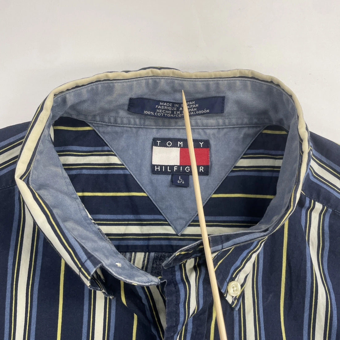 Tommy Hilfiger Button Up Shirt Size Large Striped