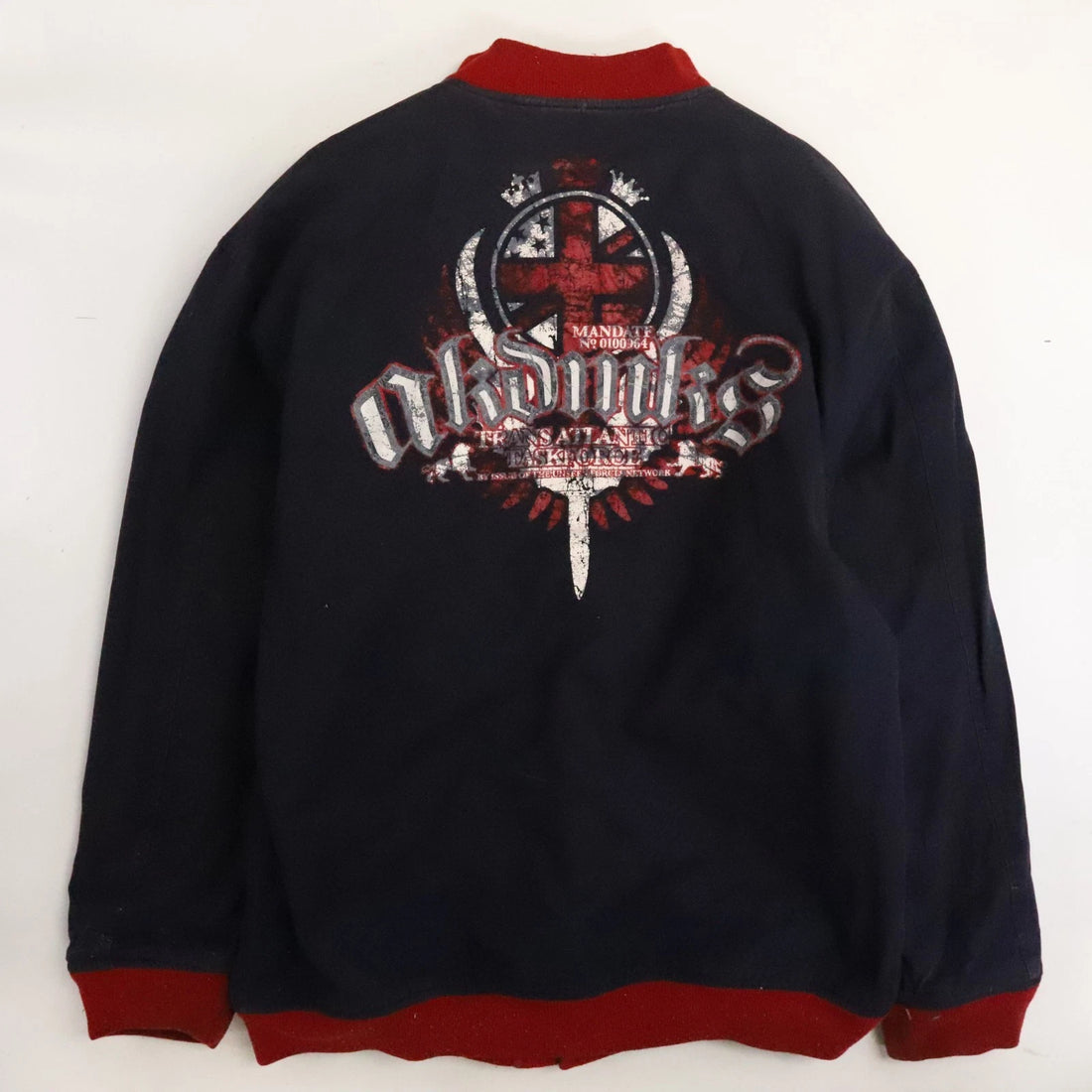 Vintage Akademiks Wool Varsity Jacket Size 2XL Reversible Y2K