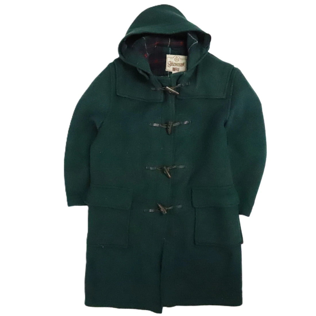 Vintage Gloverall Duffle Wool Coat Jacket Womens Size 10 Green
