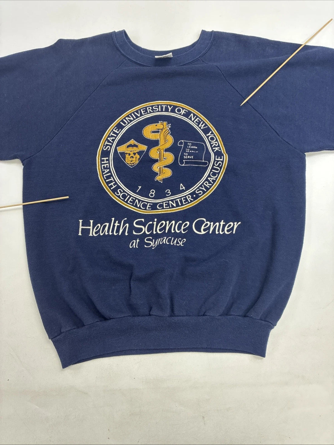 Vintage Health Science Syracuse Collegiate Crewneck Sweatshirt Size Large 90s