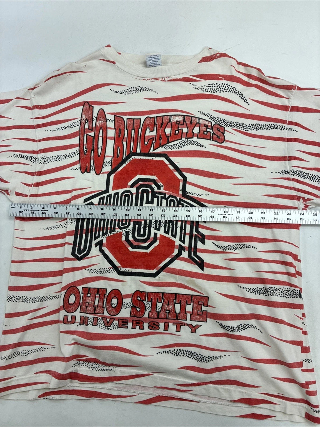 Vintage Ohio State Buckeyes T-Shirt Size XL All Over Print NCAA
