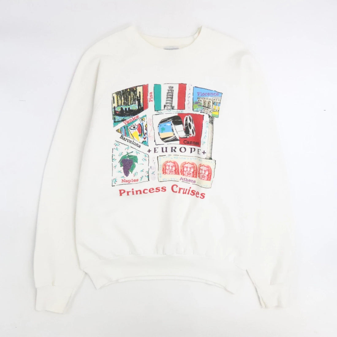 Vintage Princess Cruises Europe Crewneck Sweatshirt Size XL