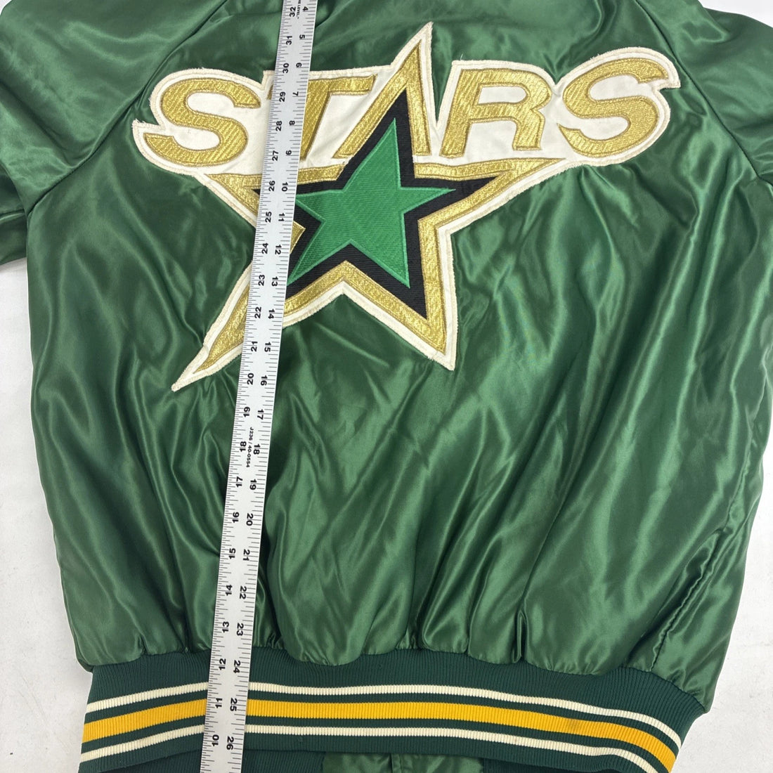 Vintage Dallas Stars Satin Bomber Jacket Size Medium MLB