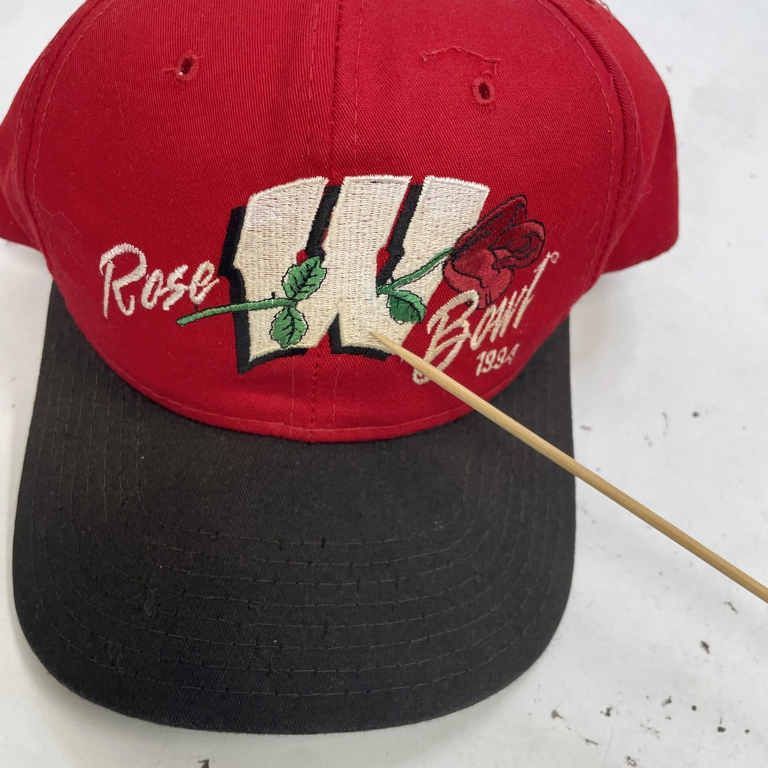 Vintage Wisconsin Badgers Rose Bowl Snapback Hat Cap OSFA 1994 90s NCAA