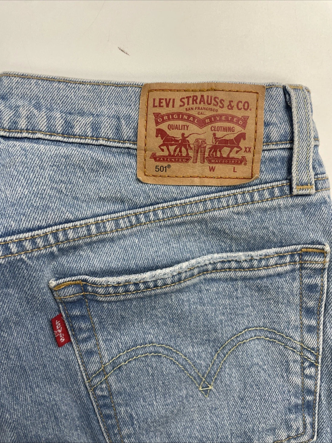 Levi Strauss & Co 501 Denim Jeans Pants Size 28 X 30 Blue