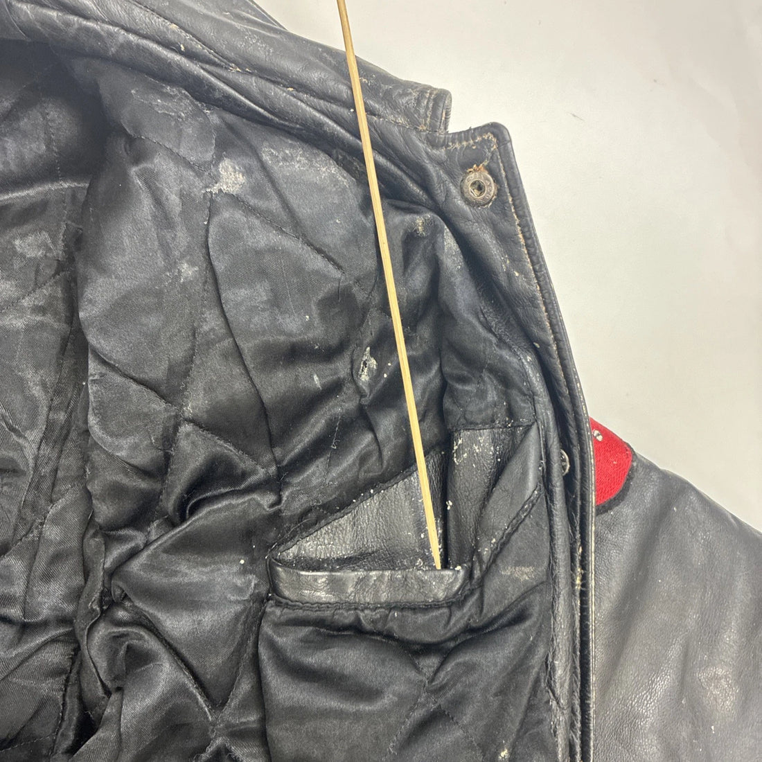 Vintage Calgary Stampeders Puma Leather Varsity Jacket Size XL CFL