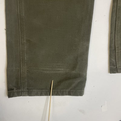 Carhartt Canvas Carpenter Work Pants Size 32 X 34 Green