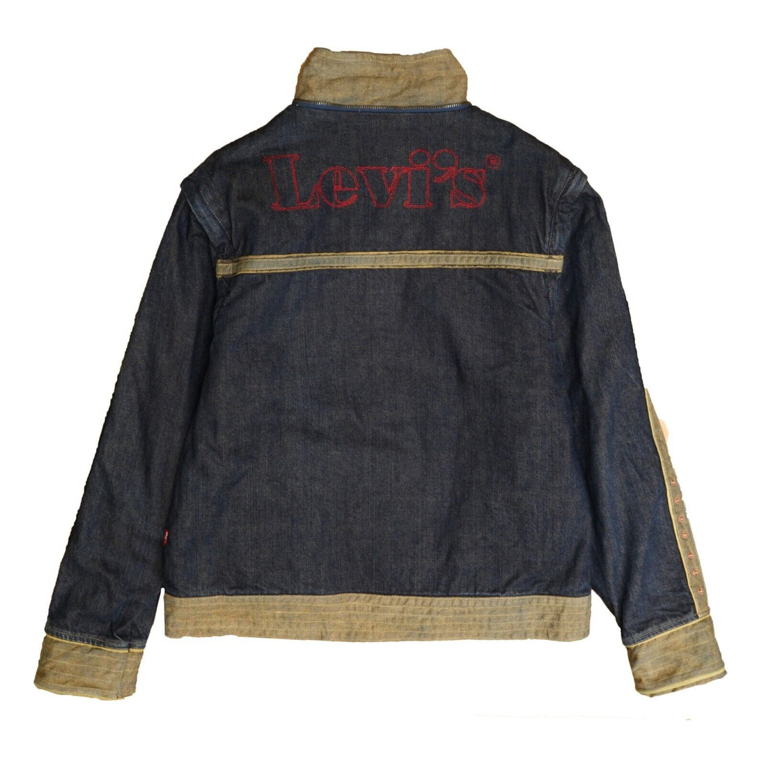 Levi Strauss & Co Denim Trucker Jacket Size Medium Embroidered