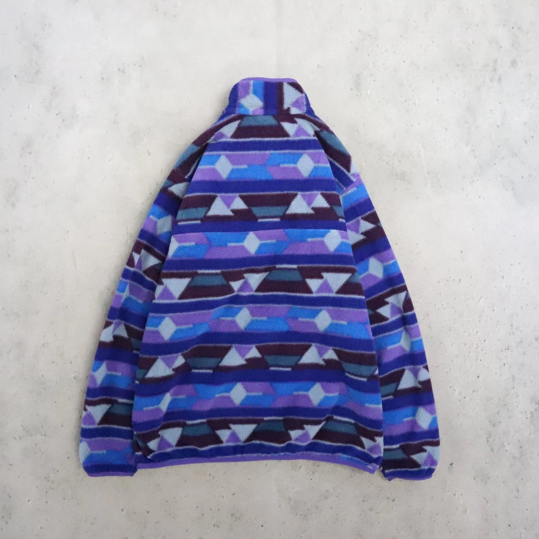 Patagonia Guatemalan Tango Violetti Synchilla Snap T Fleece Jacket Womens Large