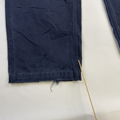 Vintage Carhartt Canvas Carpenter Work Pants Size 36 X 30 Blue