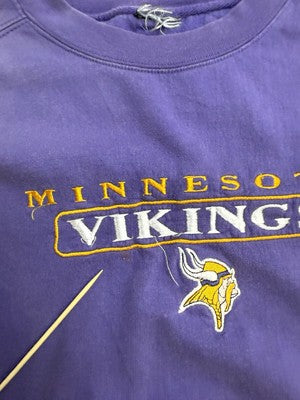 Vintage Minnesota Vikings Sweatshirt Crewneck Size Large NFL