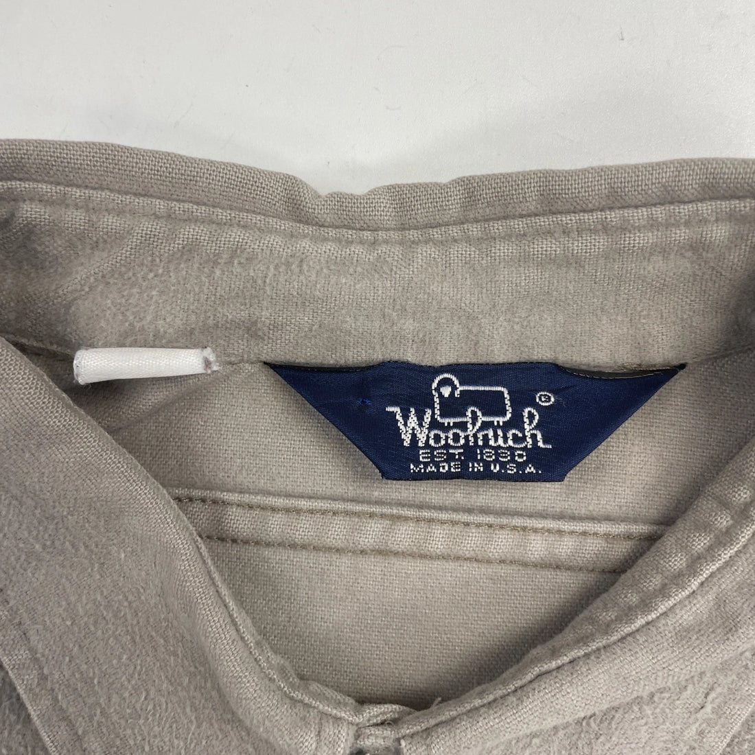 Vintage Woolrich Button Up Shirt Size 3XL Taupe