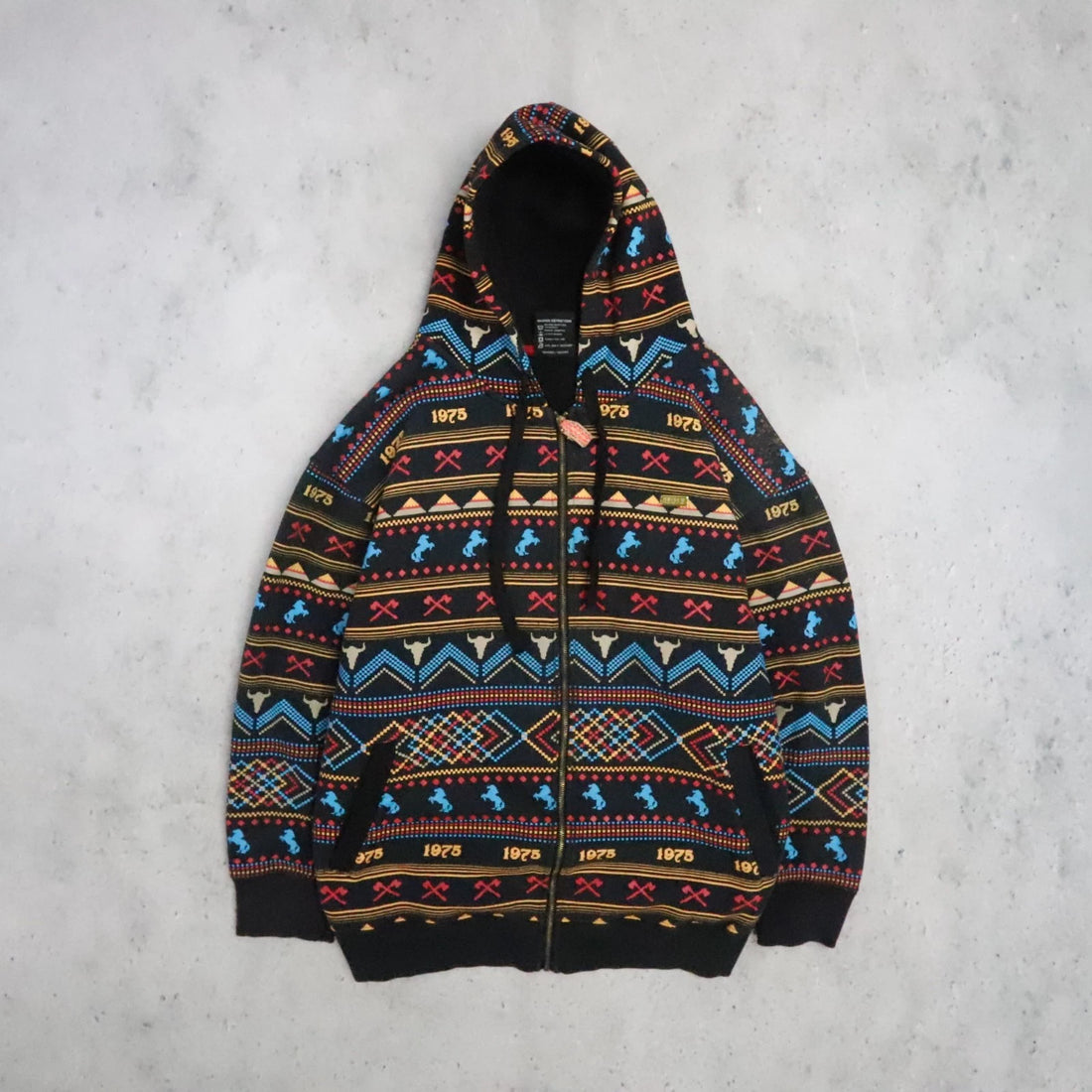 Vintage Avirex Western Aztec Sweatshirt Hoodie Size XL Y2K