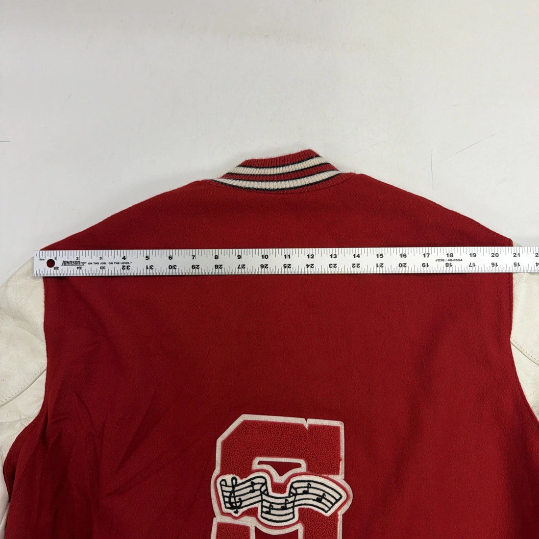 Vintage Marching Band DeLong Leather Wool Varsity Letterman Jacket Size 44