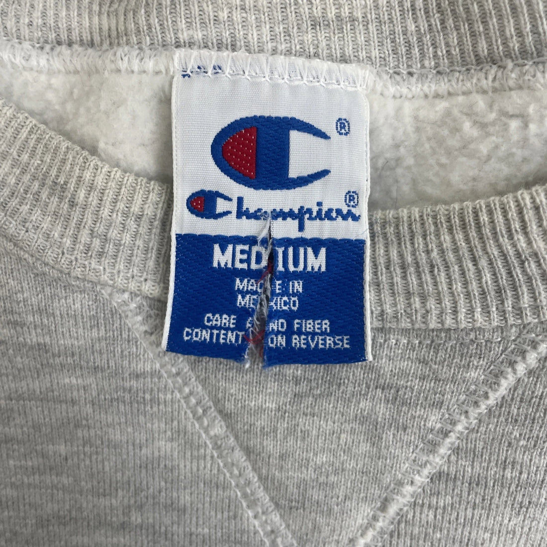 Vintage Champion Crewneck Sweatshirt Size Medium Gray 90s