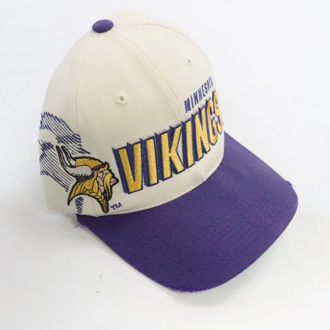 Vintage Minnesota Vikings Wool Shadow Sports Specialties Snapback Hat OSFA NFL