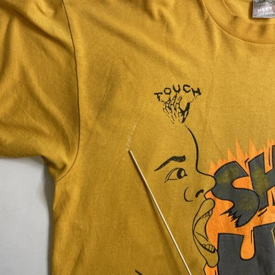 Vintage 100% Touch Shut Up T-Shirt Size XL 90s