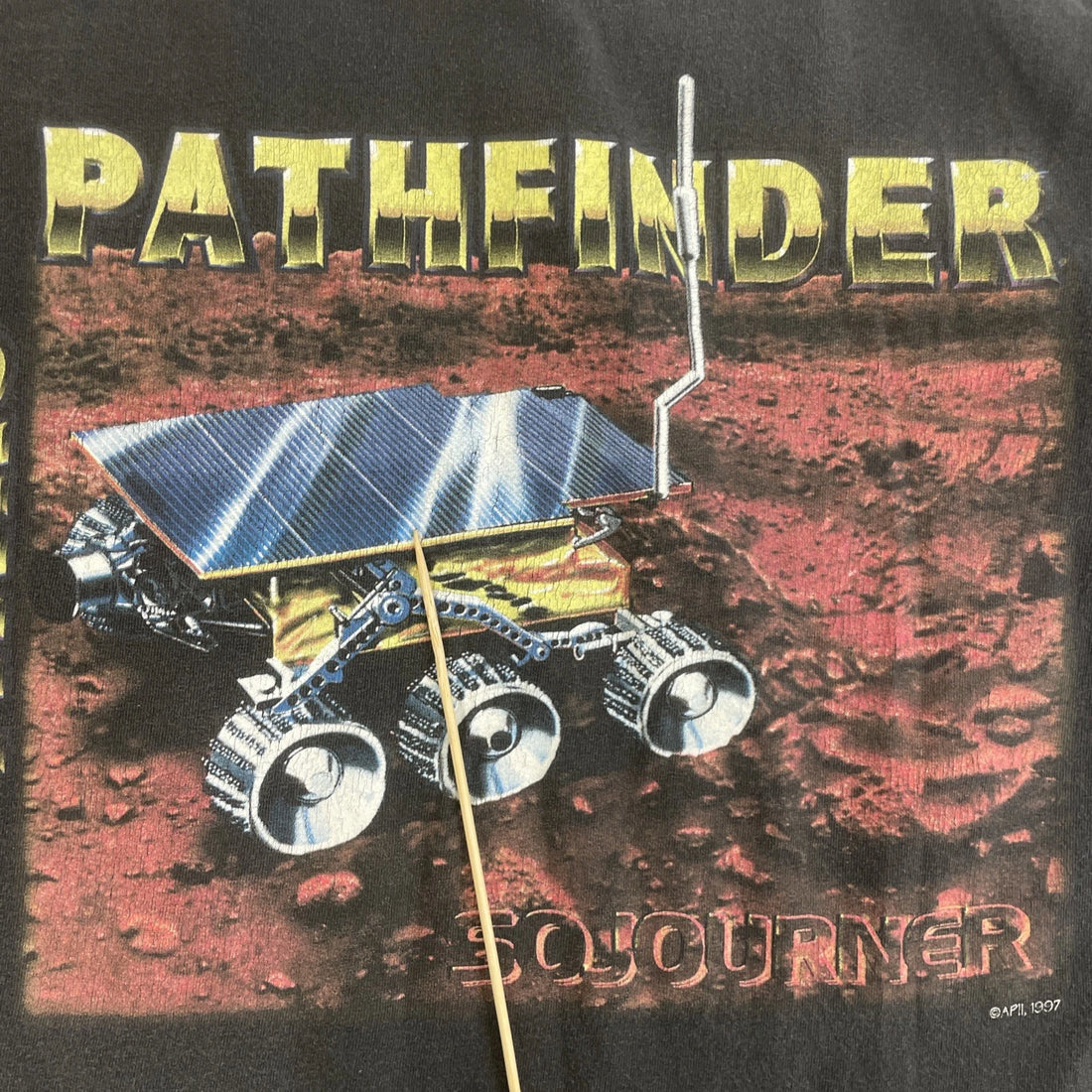 Vintage Mars Pathfinder Sojourner T-Shirt Size Medium Space 1997 90s