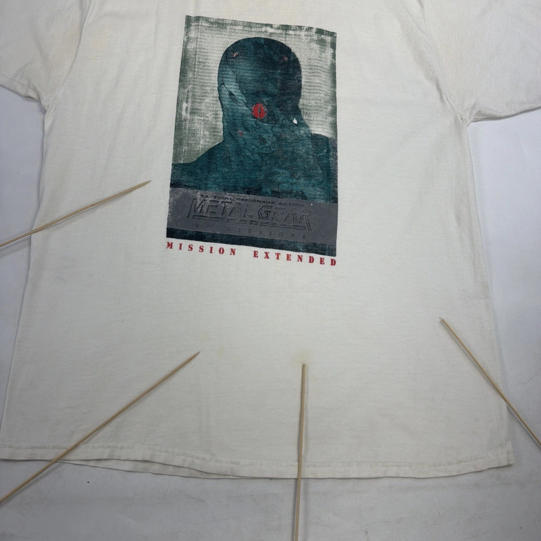 Vintage Metal Gear Solid Mission Extended T-Shirt XL Playstation Video Game