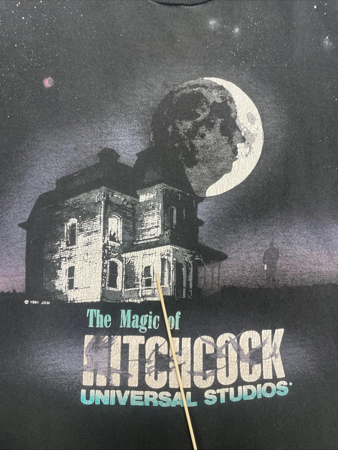 Vintage Psycho The Magic Of Hitchcock Universal Studios T-Shirt Size XL 1991 90s