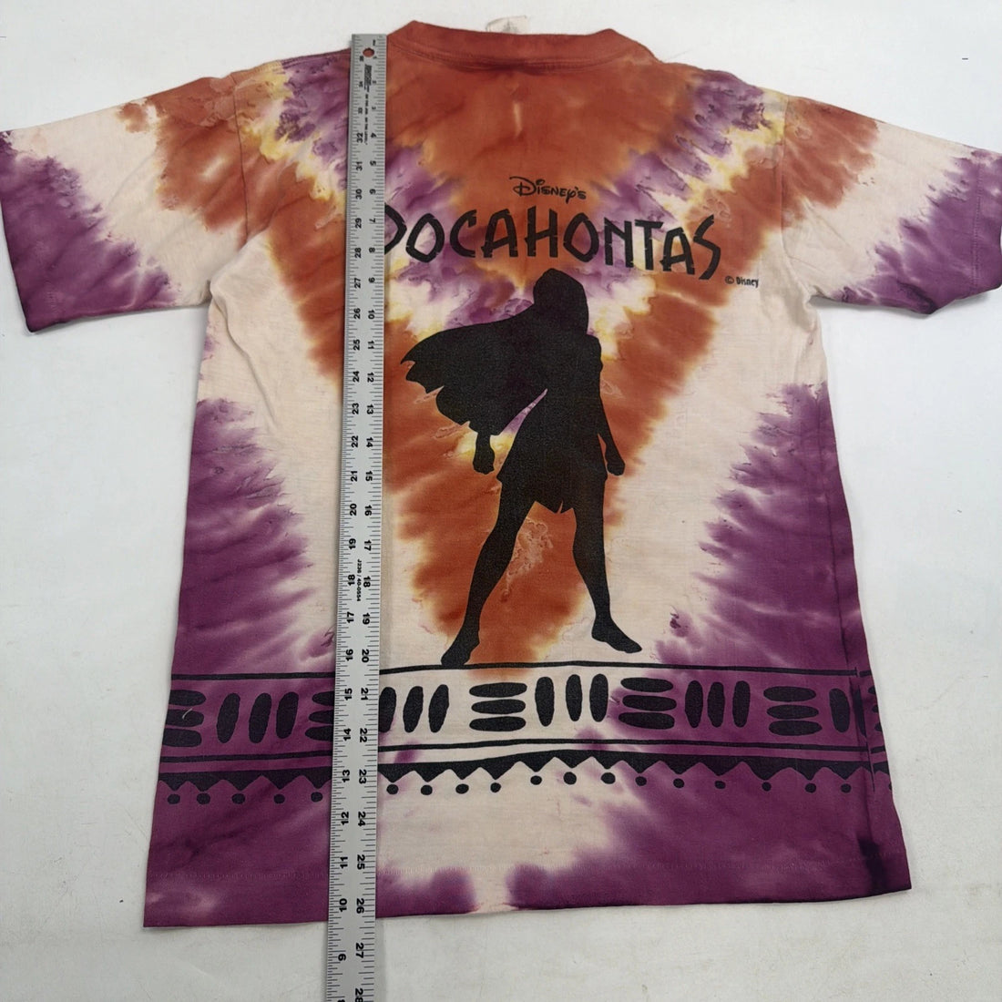 Vintage Pocahontas Disney Tie Dye T-Shirt Size Small 90s