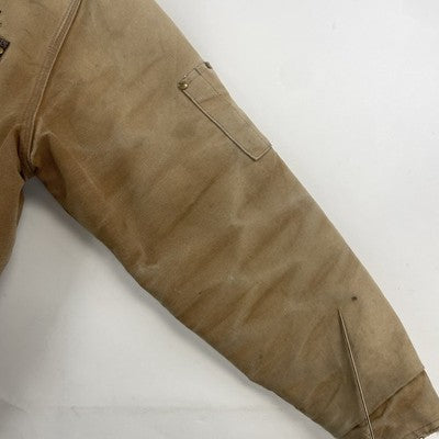 Vintage Tough Duck Canvas Work Jacket Size XL Brown Detroit Style