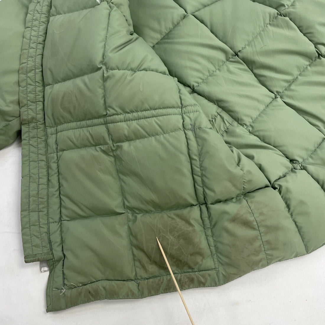 Vintage Comfy Seattle Quilted Parka Coat Jacket XL Green Goose Down Insulated