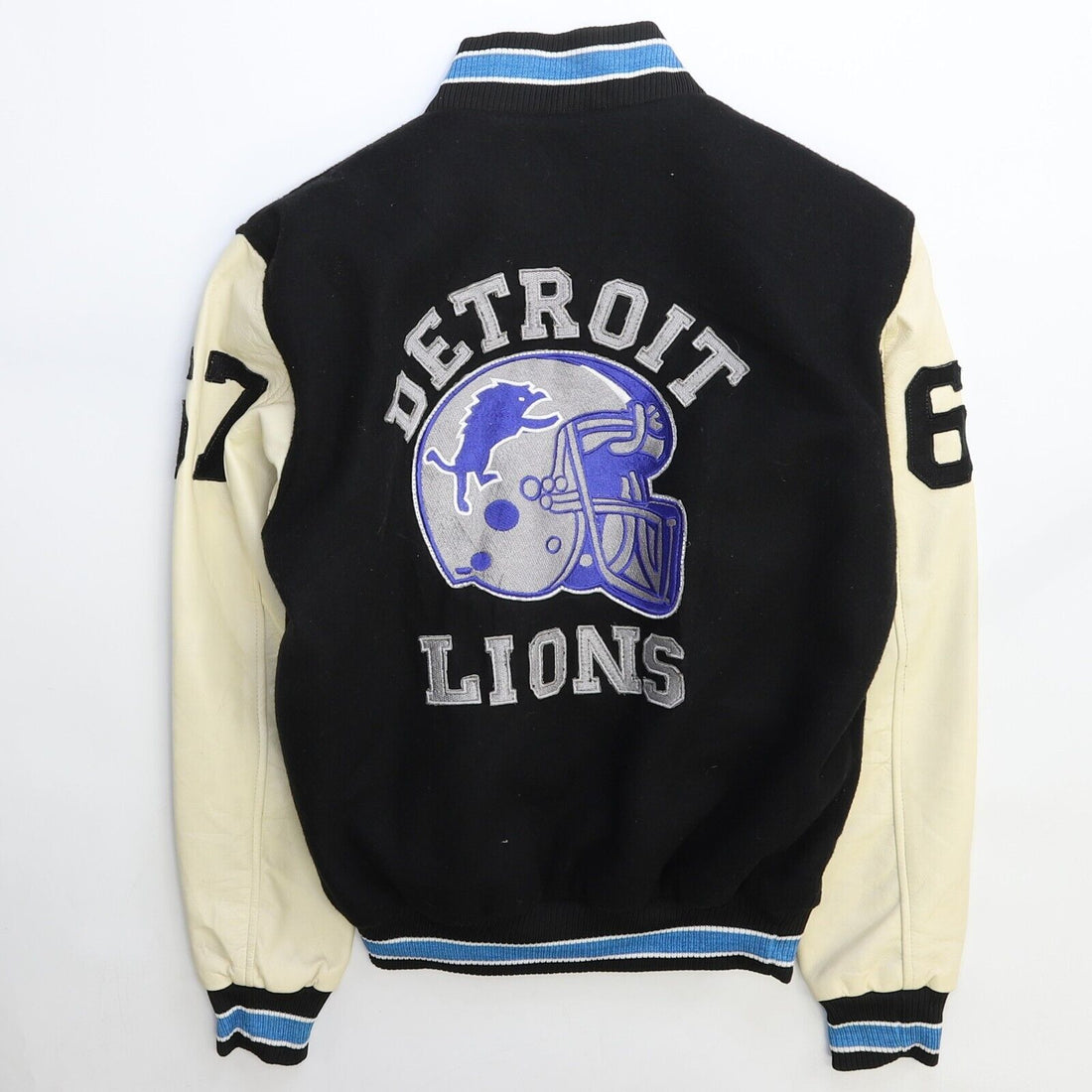 Detroit Lions Football Varsity Jacket Size Medium NFL