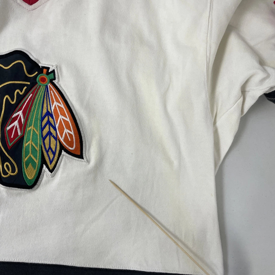 Vintage Chicago Blackhawks Starter Cotton Jersey Size XL NHL