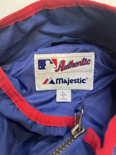 Chicago Cubs Majestic Windbreaker Light Jacket Size Large MLB