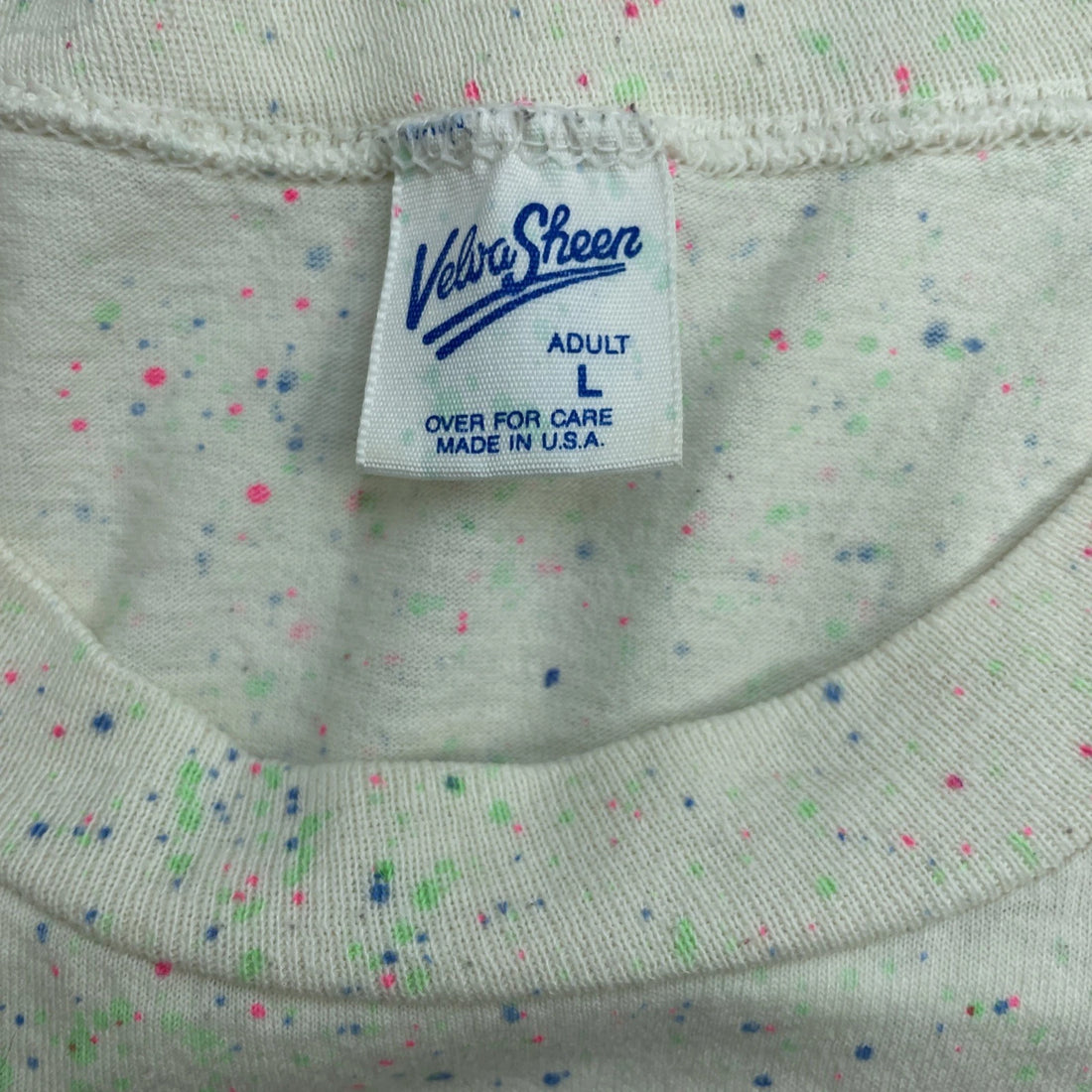 Vintage Big Boy Paint Splatter T-Shirt Size Large 90s