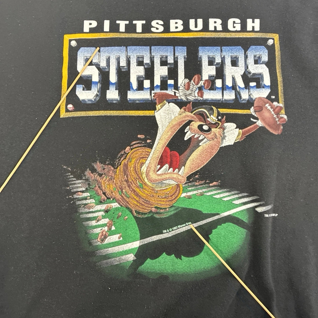 Vintage Pittsburgh Steelers Taz Crewneck Sweatshirt Size XL 1993 90s NFL