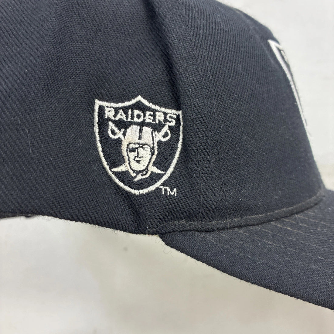 Vintage Los Angeles Oakland Raiders Blockhead American Needle Snapback Hat NFL