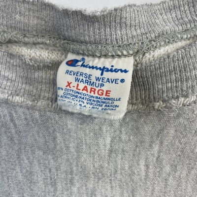 Vintage Wisconsin Lacrosse Champion Reverse Weave Sweatshirt XL Distressed 80s