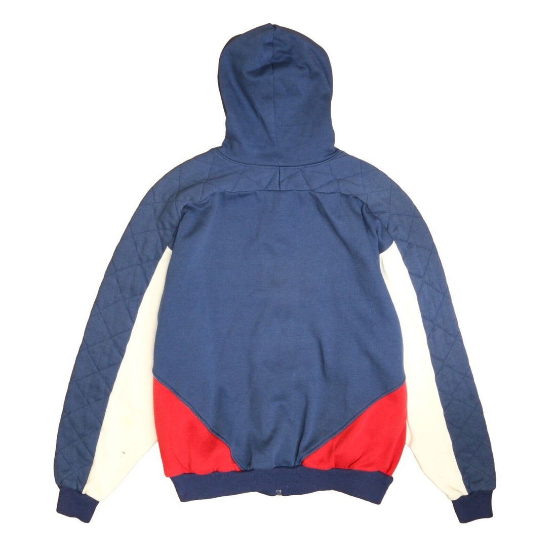 Vintage Nike Full Zip Sweatshirt Hoodie Size Large Blue Red 80s 90s