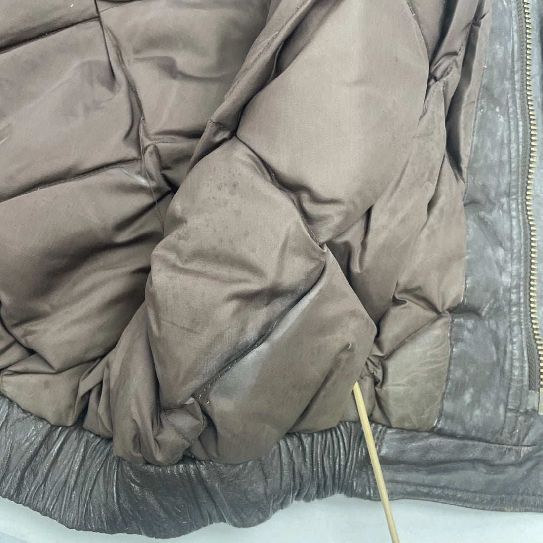 Vintage Eddie Bauer Leather Vest Jacket Size Medium Brown