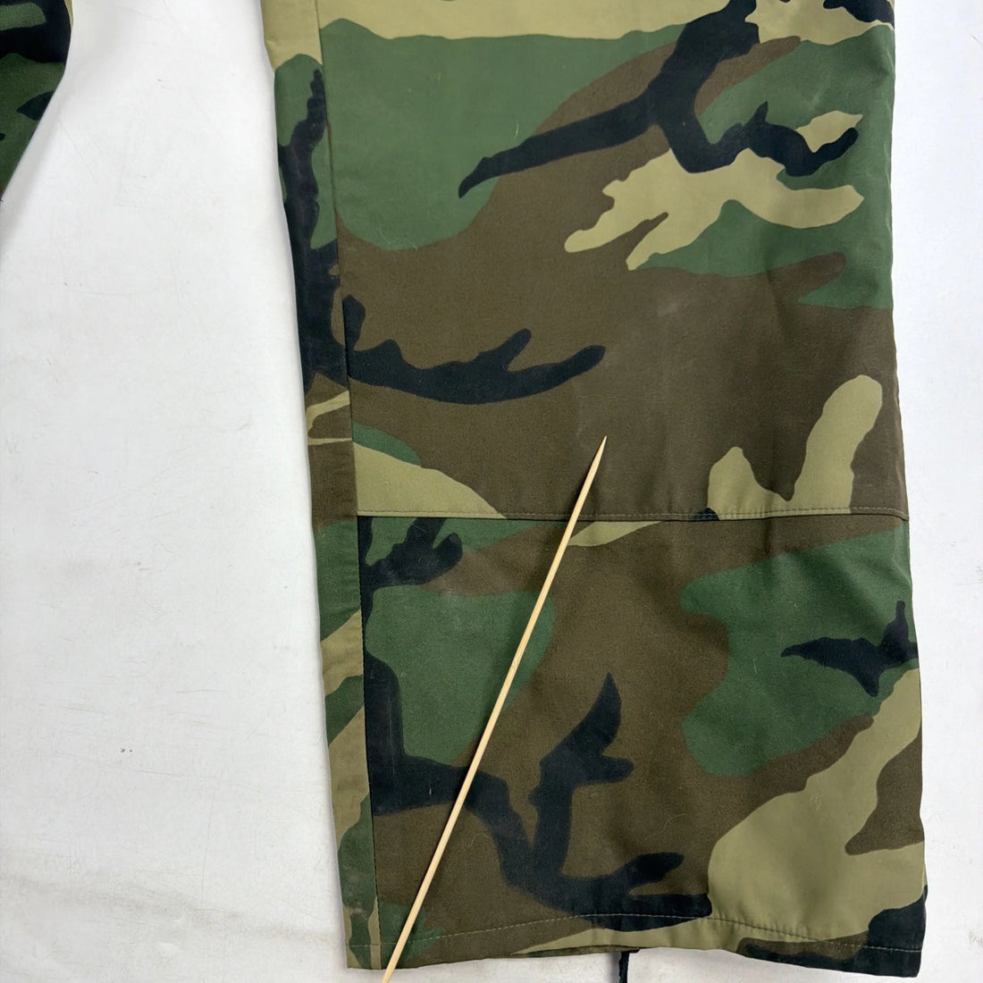 Vintage Woodland Camo Nylon Cold Weather Trousers Pants Size Large