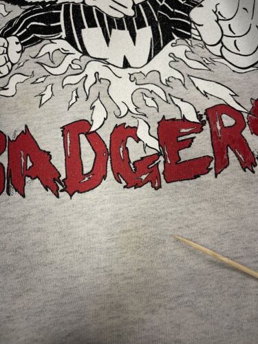 Vintage Wisconsin Badgers Breakthrough Sweatshirt Crewneck Size XL 90s NCAA